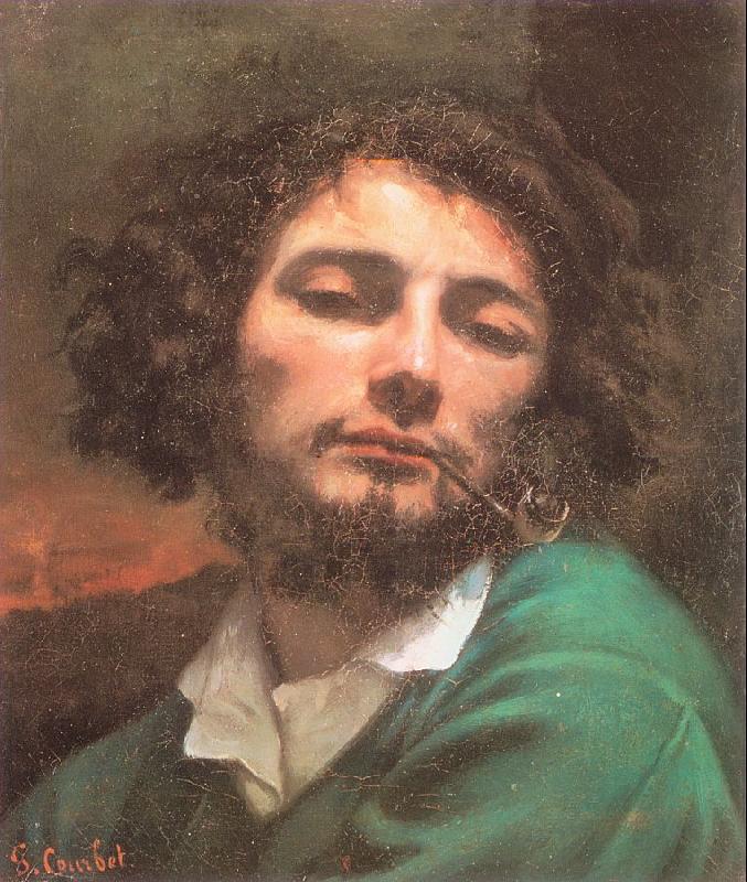 Courbet, Gustave Self-Portrait (Man with a Pipe) oil painting picture